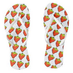 Chinelos Cartoon Strawberry Patterno