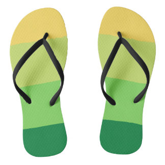 Chinelos Casuais Verde 4 Listras para Homens