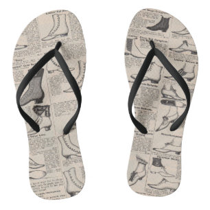 Chinelos Catálogo de propaganda de Calçado antigo