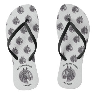 Chinelos Cavalo Lover Barn Animal Vintage Sketage Melhor Am