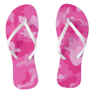 Chinelos Chá de Camuflagem Rosa GI Jane