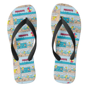 Chinelos Charlie Brown & Sally Na Praia