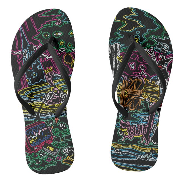 Chinelos CHEBLO’S【Neon】Beach Sandal (Pé da cama)