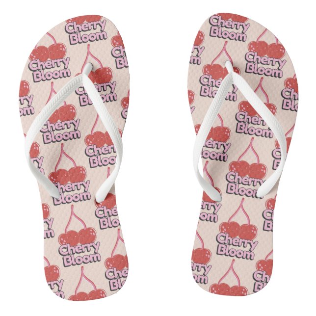 Chinelos Cherry Bloom Flip Flops (Pé da cama)