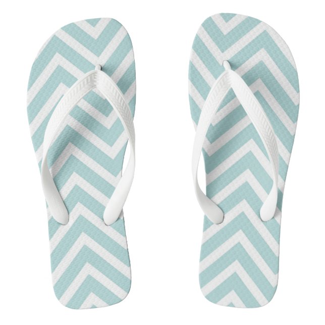 Chinelos Chevron Azul (Pé da cama)