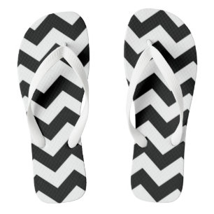 Chinelos Chevron Preto