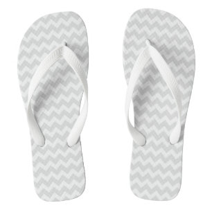 Chinelos Cinza Chevron