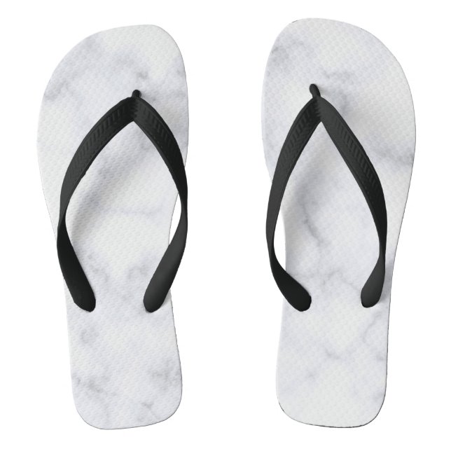 Chinelos cinza simples, marble clássico (Pé da cama)