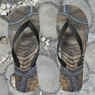 Chinelos Cinza Tortoisinferno e Padrão Masculino Castanho