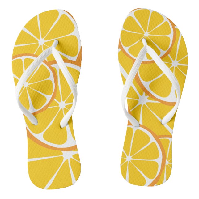 Chinelos Citrus Orange FlipFlops de Verão (Pé da cama)