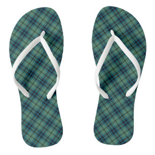 Chinelos Clan Keith Tartan Green Xadrez