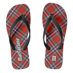 Chinelos Clan MacFarlane Red Tartan