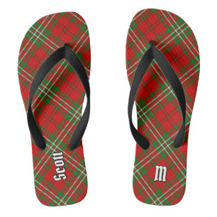 Chinelos Clan Scott Red Tartan