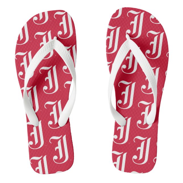 Chinelos Clássico da Jacksonville State University Letra JS (Pé da cama)