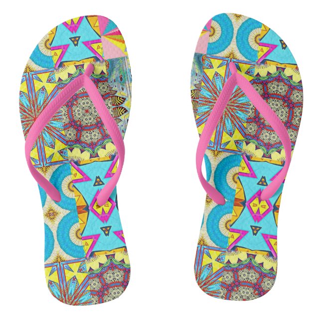 CHINELOS COLAGEM DE DESIGNER CALEIDOSCÓPICO (Pé da cama)