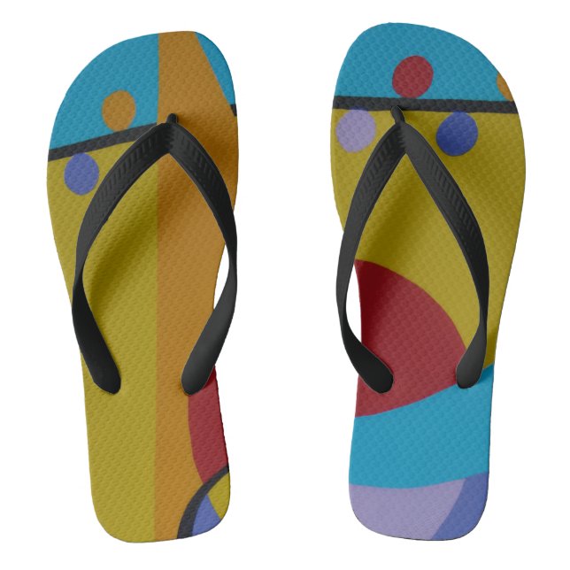 Chinelos Color Splash Polka Flip Flops (Pé da cama)