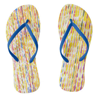 Chinelos Coloridos Rainbow Stripes FlipFlops