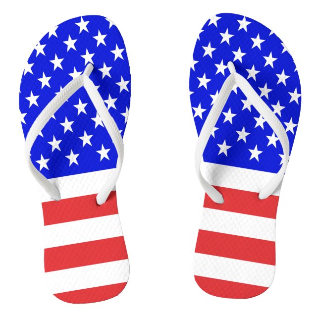 Chinelos com Bandeira dos EUA (Pé da cama)