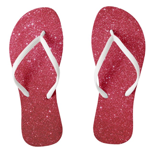Chinelos com brilho vermelho (Pé da cama)