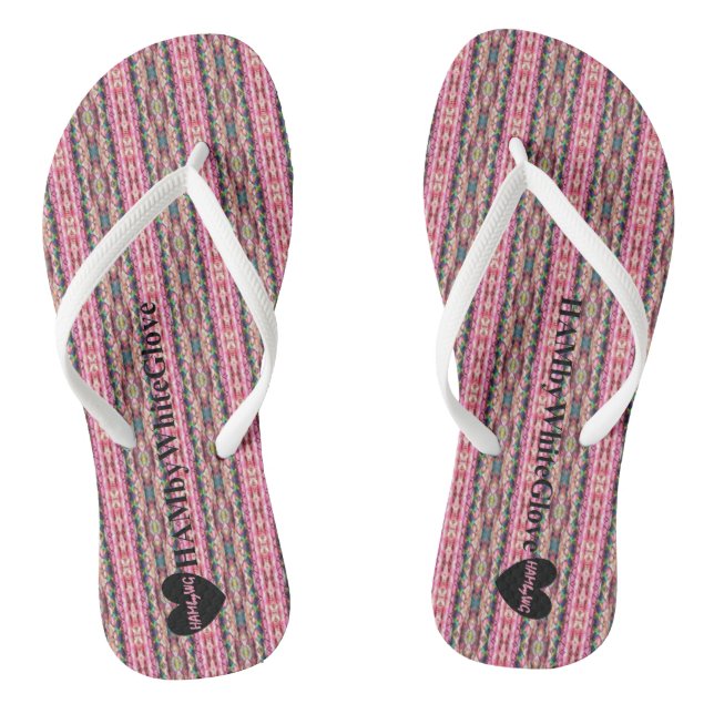 Chinelos com Design de Agulha Rosa - HAMbWG (Pé da cama)