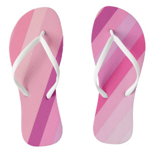 Chinelos com Listra Rosa