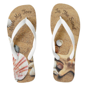 Chinelos Com Meus Dedos Na Areia