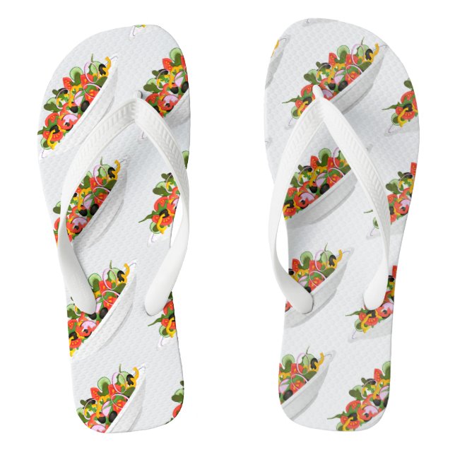 Chinelos Coma mais plantas com cartazes de motivação de sal (Pé da cama)