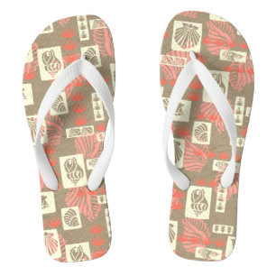 Chinelos Conchas Submarinas de Kua Bay havaianas - Coral