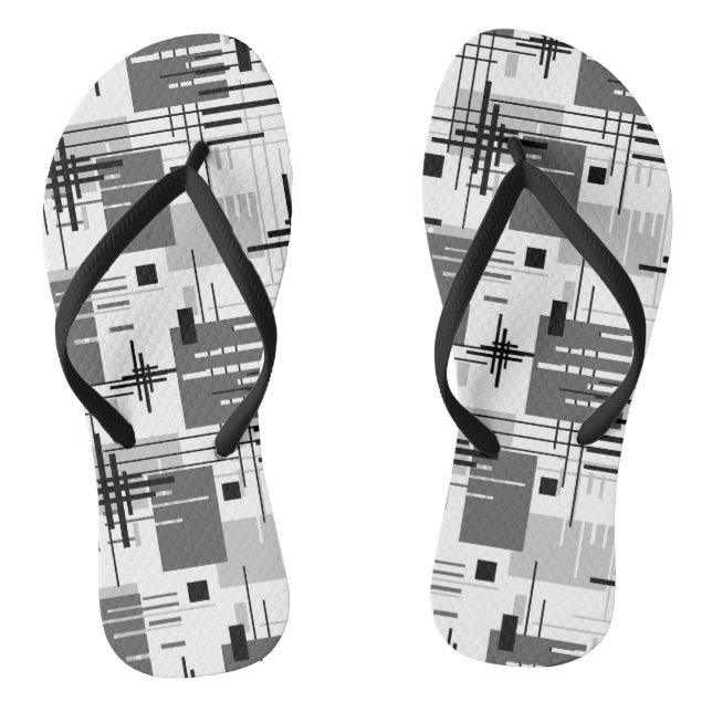 Chinelos Cons revestidos de formas geométricas abstrato mod (Pé da cama)