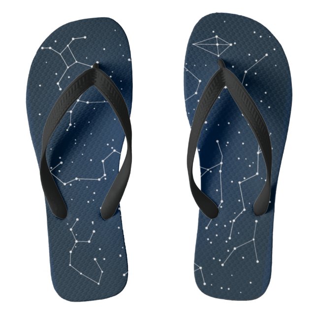 Chinelos Constellations Map pf Stars Flip Flops (Pé da cama)