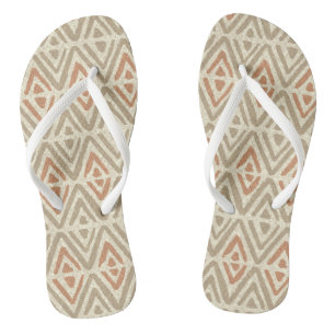 Chinelos Coordenadas Spa Tropicais - Zig Zag Tribal