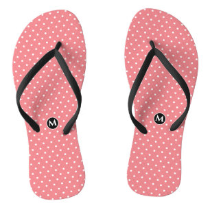 Chinelos cor-de-rosa Bolinhas minúsculo
