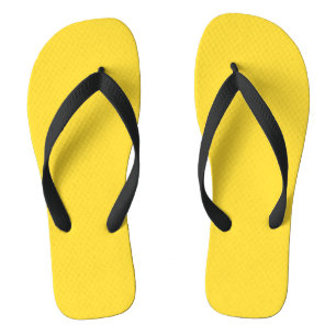 Chinelos Cor Sólido Amarelo Sol Elegante Clássico
