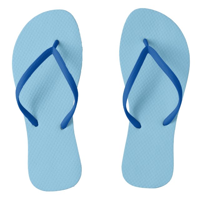 Chinelos Cor Sólido Azul Bebê (Pé da cama)
