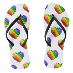 Chinelos Coração tridimensional escultural do SlipperyJoe b