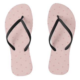 Chinelos Corações Cor-de-Rosa Pastel Adoráveis