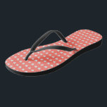 Chinelos Coral Heart Wedding<br><div class="desc">Parte da Coleção de Casamentos Corais,  uma design limpa,  moderna,  minimalista e elegante em corais e cinzas vivas em moda vibrante. Fique confortável e dance a noite fora!</div>