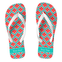 Coral Red, Teal Marroquino #5DS Nome Teal Monogram