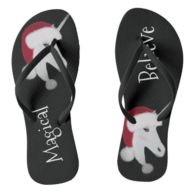 Chinelos Corno de Natal bonito (Pé da cama)