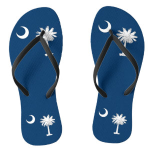 Chinelos Correias magros adultas com a bandeira de South