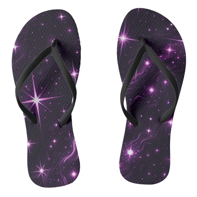 Chinelos Crepúsculo Roxo Cósmico (Pé da cama)