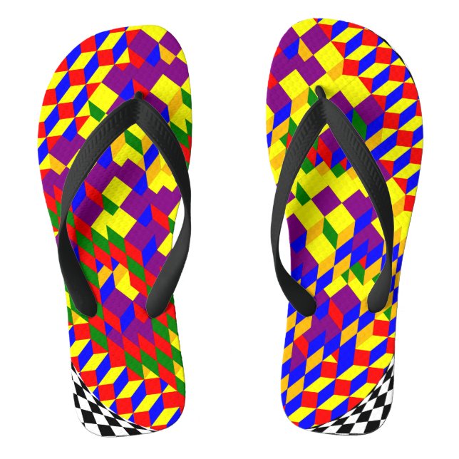 Chinelos Cubo quebrado por Kenneth Yoncich (Pé da cama)