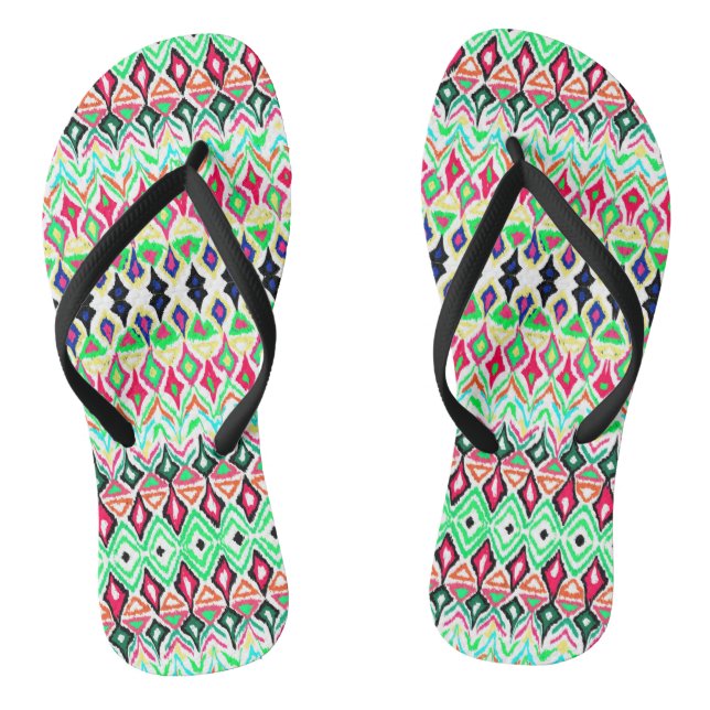 Chinelos Cute colorful pattern (Pé da cama)