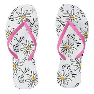 Chinelos Daisy Floral Bride