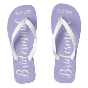Chinelos Damas de Honra Lindas Lavanda Roxo
