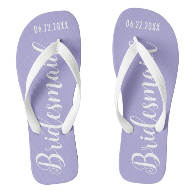 Chinelos Damas de Honra Lindas Lavanda Roxo (Pé da cama)