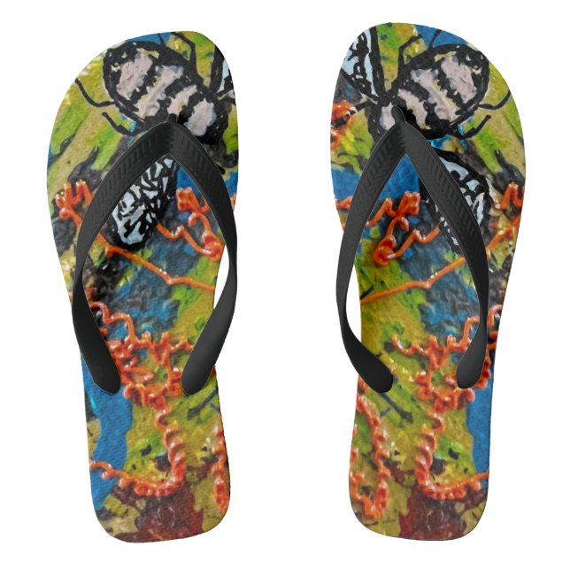 Chinelos de abelhas (Pé da cama)