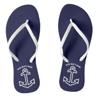 Chinelos de Âncora de Embarcação Personalizados Ma