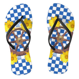 Chinelos de Âncora de girassol