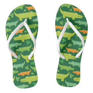 Chinelos de animais crocodilos de jacaré